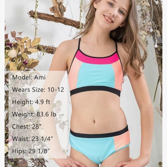 🔥3/$42 w FREE SHIPPING🔥 NWT bathing Suit - Two Piece for Girls - Picture 2 of 7